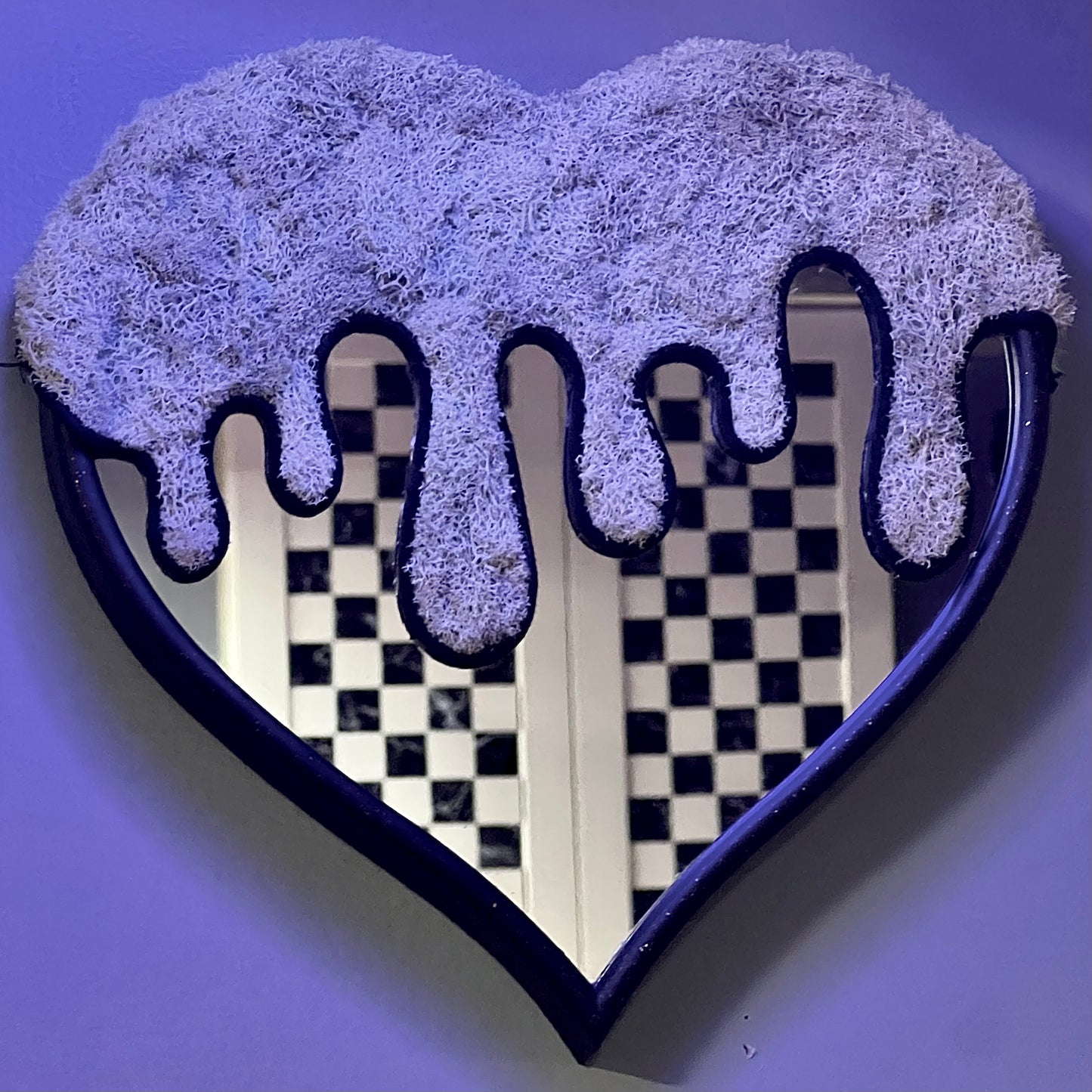 Frosted Heart Mirror